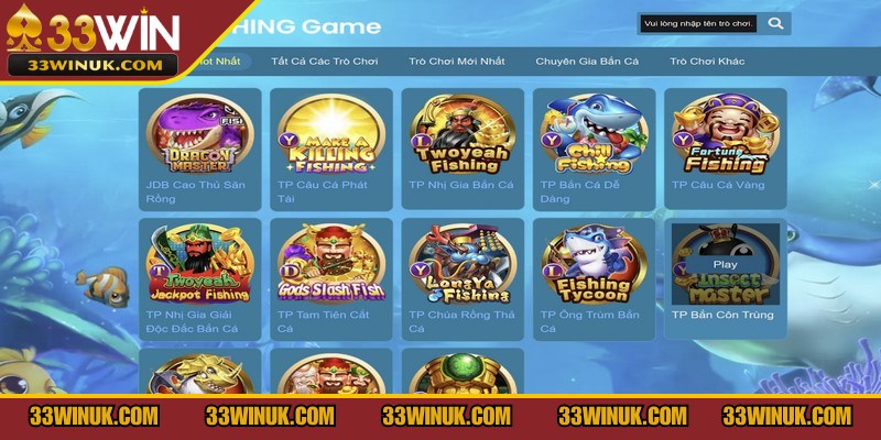 Kinh nghiệm chơi bắn cá 33Win hiệu quả, nhận nhiều thưởng lớn