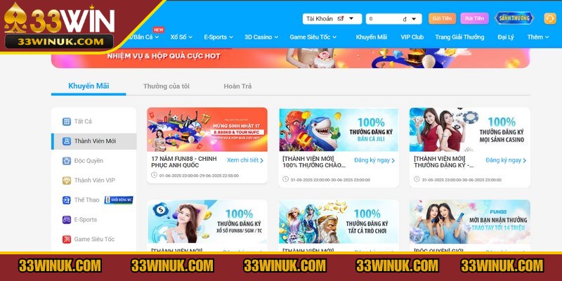 Thưởng đăng ký mới 150% sở hữu giá trị cực kỳ lớn